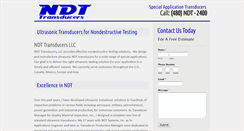 Desktop Screenshot of ndt-transducers.com